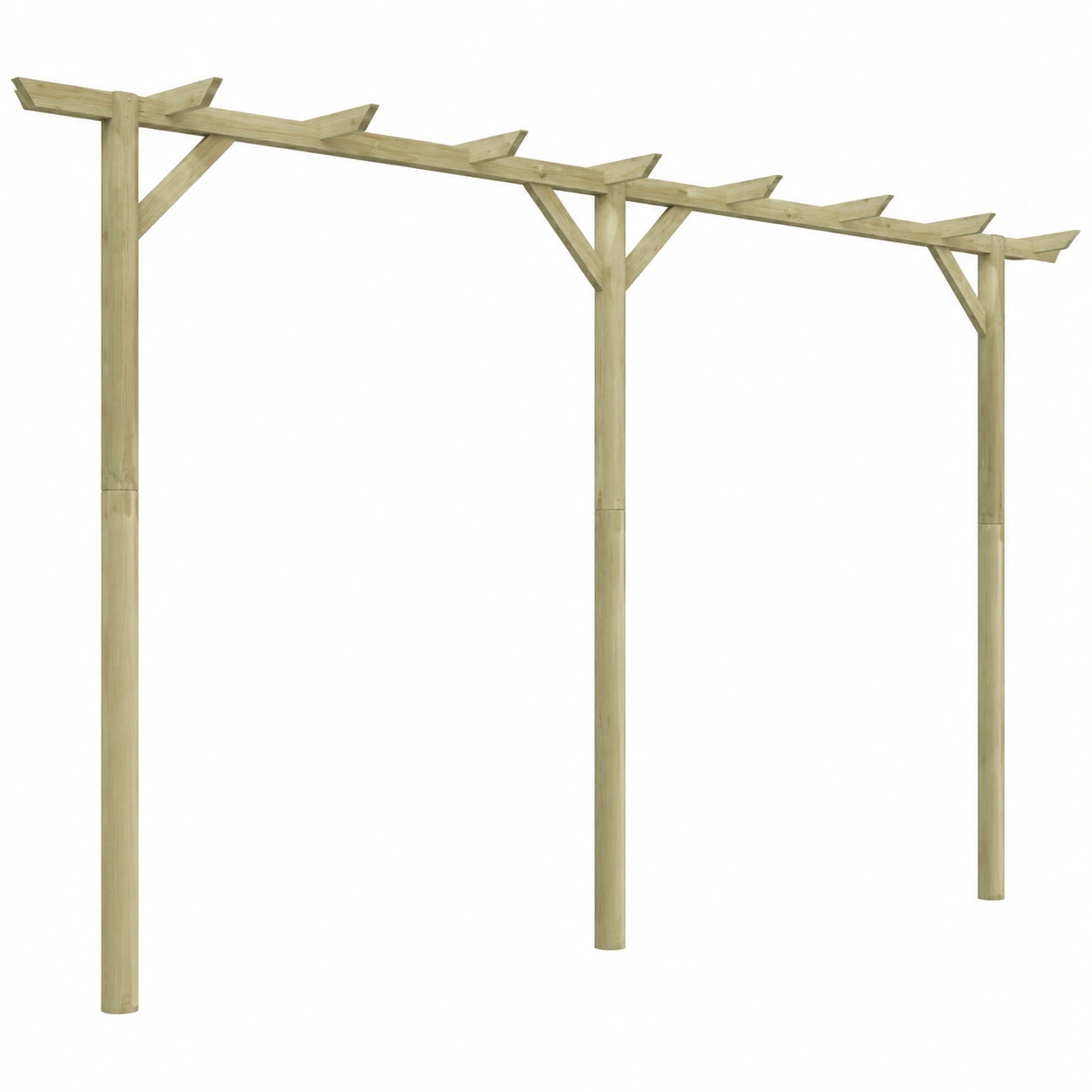 Pergola da Giardino in Legno di Pino per Terrazza ed Esterni