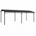 Gazebo da giardino resistente, protezione UV, 6x3x2,55m, antracite, ideale per eventi all'aperto