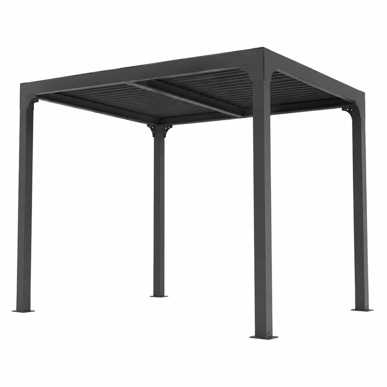 Pergola Bioclimatica in Alluminio 240x300 cm con Riparo Tettoia