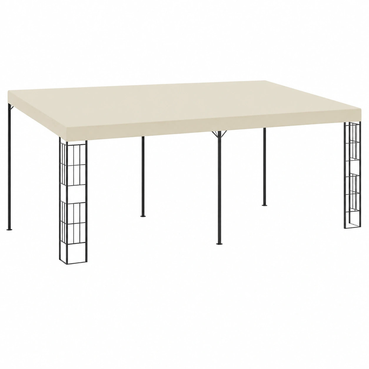 ARKEM Pergola Gazebo Richiudibile in Acciaio Inossidabile con Telo Impermeabile per Giardino e Terrazzo 3x6 m