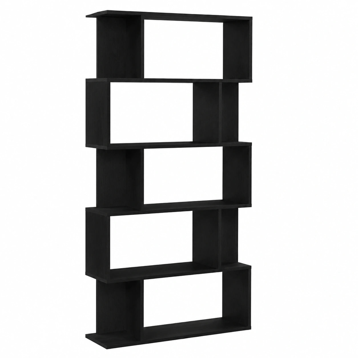 Scaffale in Rovere Nero 80x24x190,5 cm per Libri e Oggetti