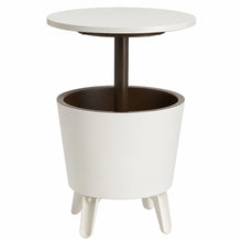 Keter Cool Bar: Tavolino da Caffè Regolabile in Plastica, Bianco e Marrone