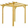 Gazebo in Legno 3x3 m con 4 Pali Resistente