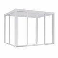 Pannello Scorrevole in Vetro per Pergola Bioclimatica, Bianco 370 x 238 x 10 cm