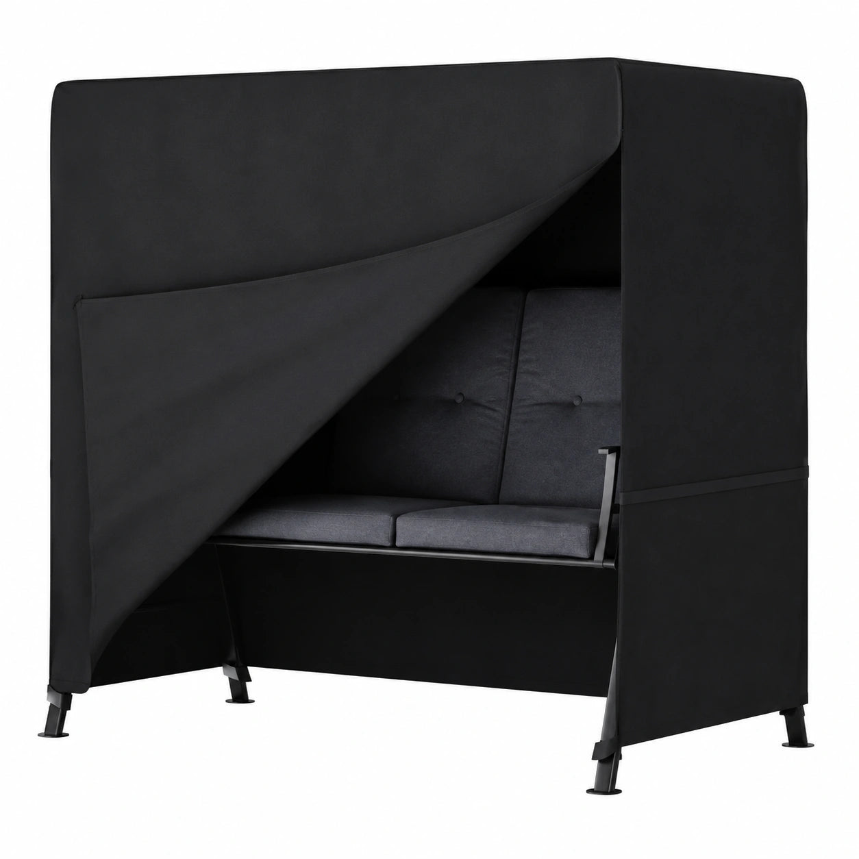 Copertura Impermeabile in Oxford per Dondolo da Giardino 3 Posti, Resistente ai Raggi UV, 210x125x170cm